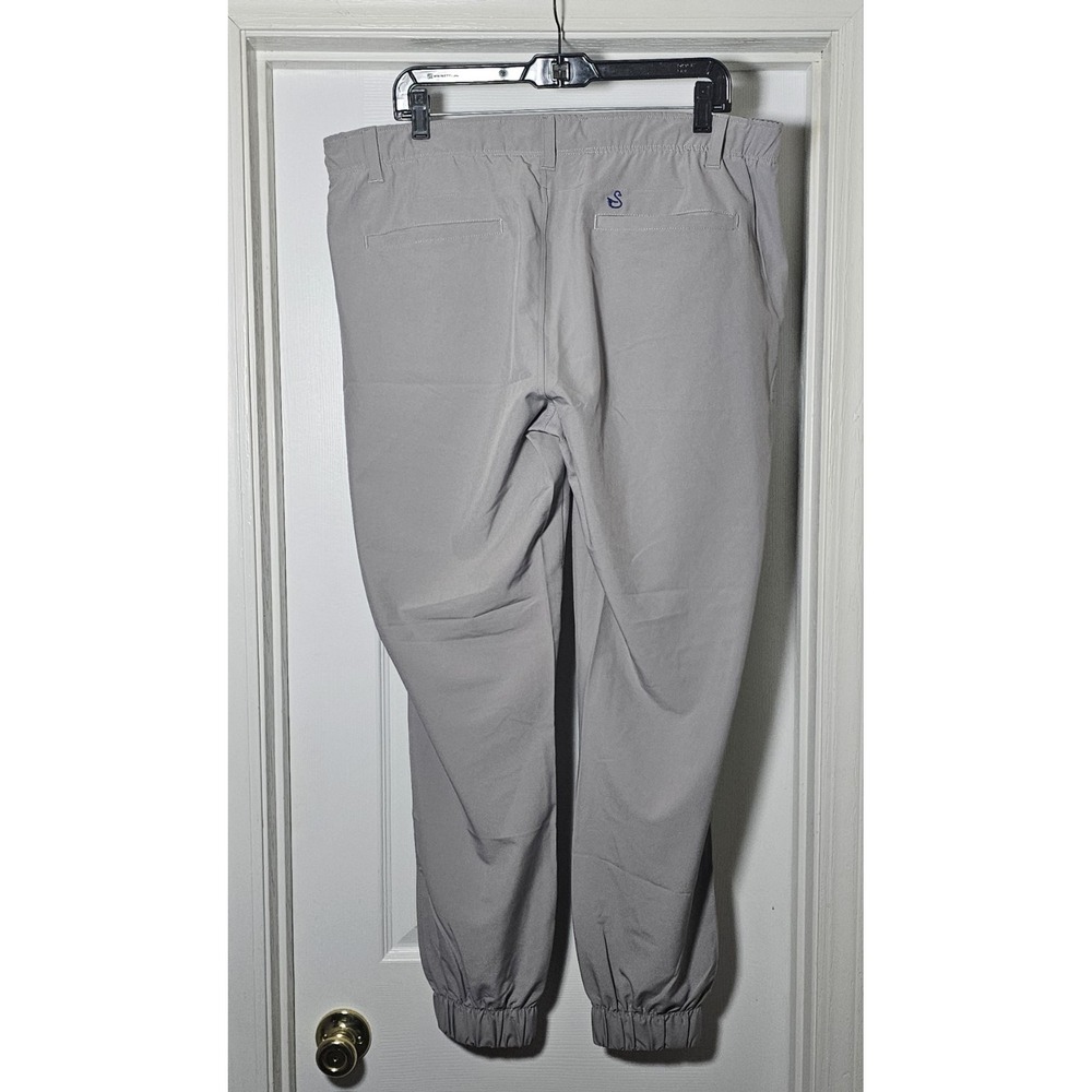 Swannies Men's Size 38 Gray Polyester Performance Jogger Chino Pant - Picture 2 of 4